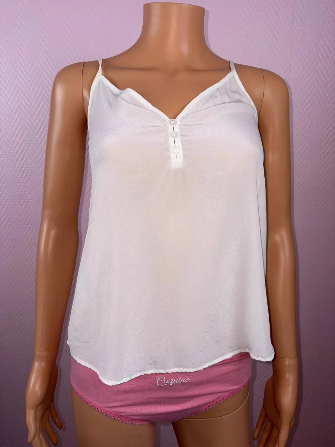 Silk tank top from Des Petits Hauts size 36 – photo 2